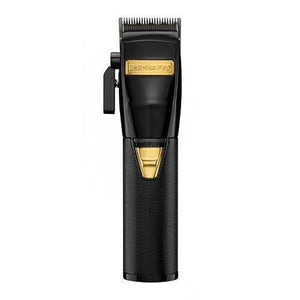 BabylissPro Cordless Adjustable Blade Clipper Black & Gold FX870BN + 8pc Guides