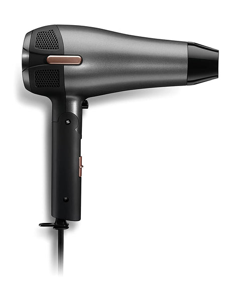 Andis Fold-N-Go 1875 Watt Ceramic Ionic Dryer, Retractable Cord, Black/Silver (80280)