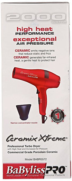 BabylissPro Ceramic Xtreme Dryer Red