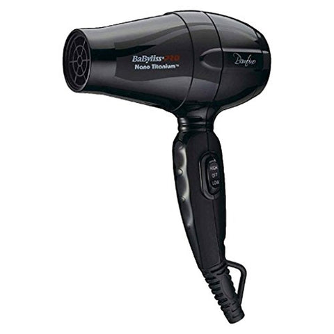 BabylissPro Nano Titanium Bambino Compact Blow Dryer, Ultra Lightweight Design