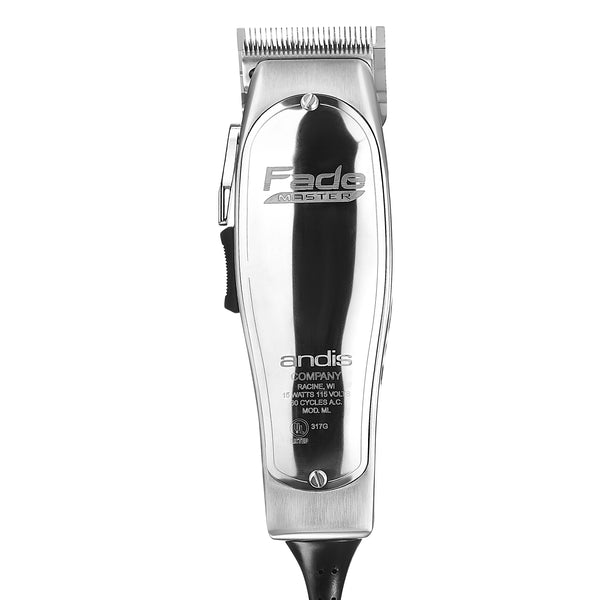 Andis Fade Master Clipper with Adjustable Fade Blade, Andis 01420 Master Clipper Magnetic Comb Set — Dual Pack Sizes 0.5 & 1.5, BeauWis Blade Brush