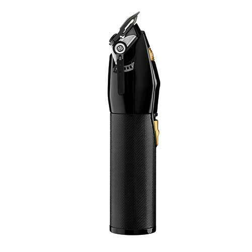 BabylissPro Cordless Adjustable Blade Clipper Black & Gold FX870BN + 8pc Guides