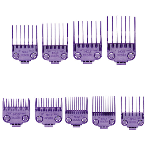 Andis Nano Double Magnetic Guards Combs Guides 9 Set for Fade Master Clipper