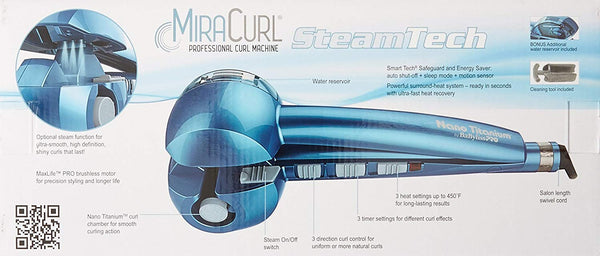 BabylissPro BABNTMC2 Nano Titanium MiraCurl SteamTech Curl Machine