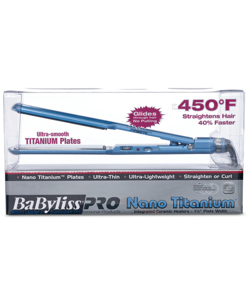 BabylissPro Nano Titanium Ultra Thin Straightener 1 1/2