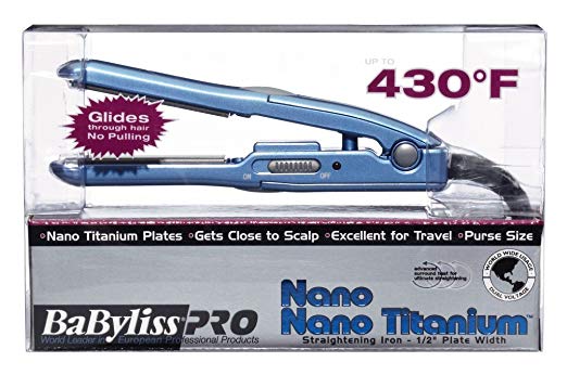 BabylissPro Nano Titanium 1/2 Mini Straightening Iron