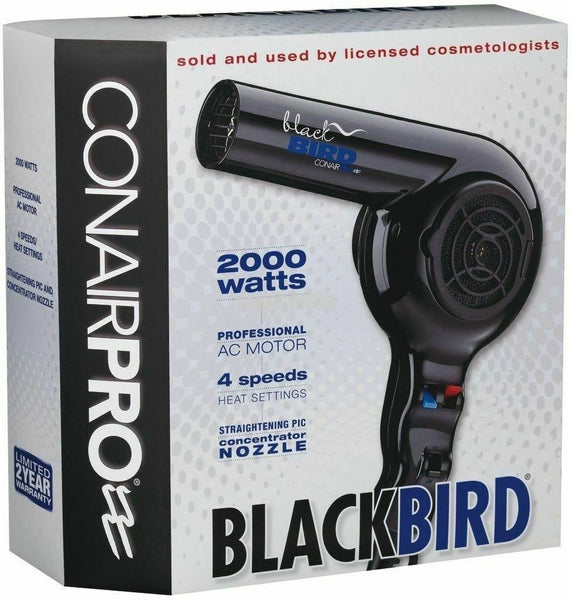 Conair Professional Blackbird 2000 Watt Hair Dryer BB075W