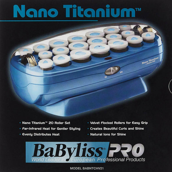 BabylissPro Nano Titanium Professional 20-Roller Hairsetter