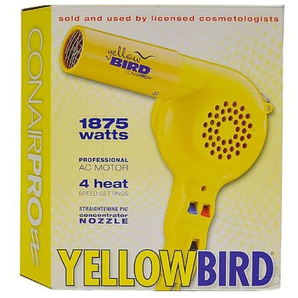 Conair Professional Yellow Bird Hair Dryer YB075W