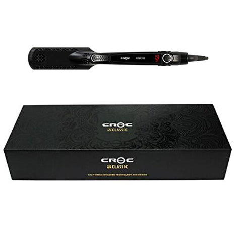 CROC The New Classic Flat Iron with Black Titanium Technology, 1.5-Inch