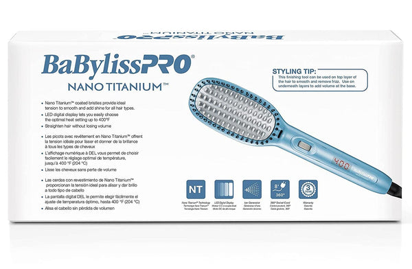 BabylissPRO Nano Titanium Ionic Thermal Paddle Brush (BNTPB1UC)