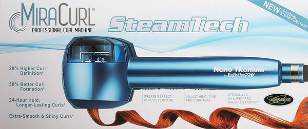 BabylissPro BABNTMC2 Nano Titanium MiraCurl SteamTech Curl Machine