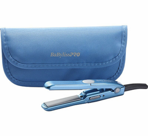 BabylissPro Nano Titanium ½" Mini Straightener & Pouch