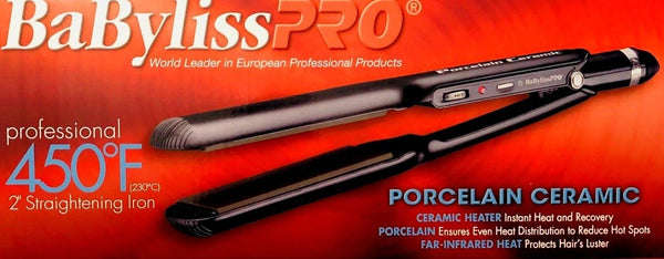 BabylissPro Porcelain Ceramic 2 Straightening Iron