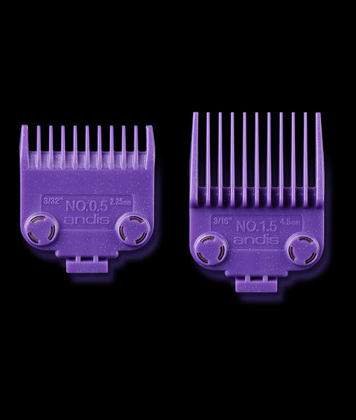 Andis #01420 Double Magnetic Nano Combs #1/2 & 1 1/2 Barber Clipper Guard 2 PACK