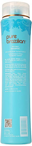 Pure Brazilian - Anti Frizz Daily Shampoo With Pump- Salt-Free, Color Safe, With Keratin, Argan Oil, and Acai (13.5 Ounces)