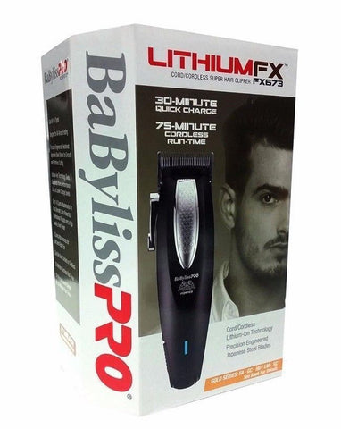 BabylissPro FX673 Lithium FX Cord/Cordless Super Hair V Blade Clipper!