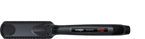 CROC Premium Wet/Dry Plate Titanium Flat Iron, Black, 1.5 Inch