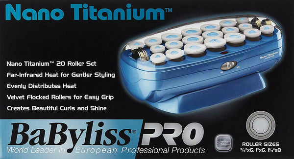 BabylissPro Nano Titanium Professional 20-Roller Hairsetter