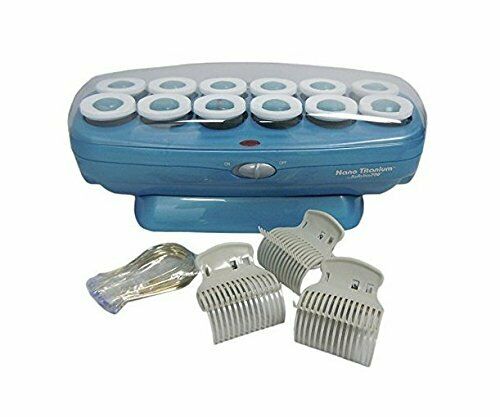 BabylissPro Nano Titanium 12 Jumbo Rollers Hairsetter BABNTCHV15 Hair Setter