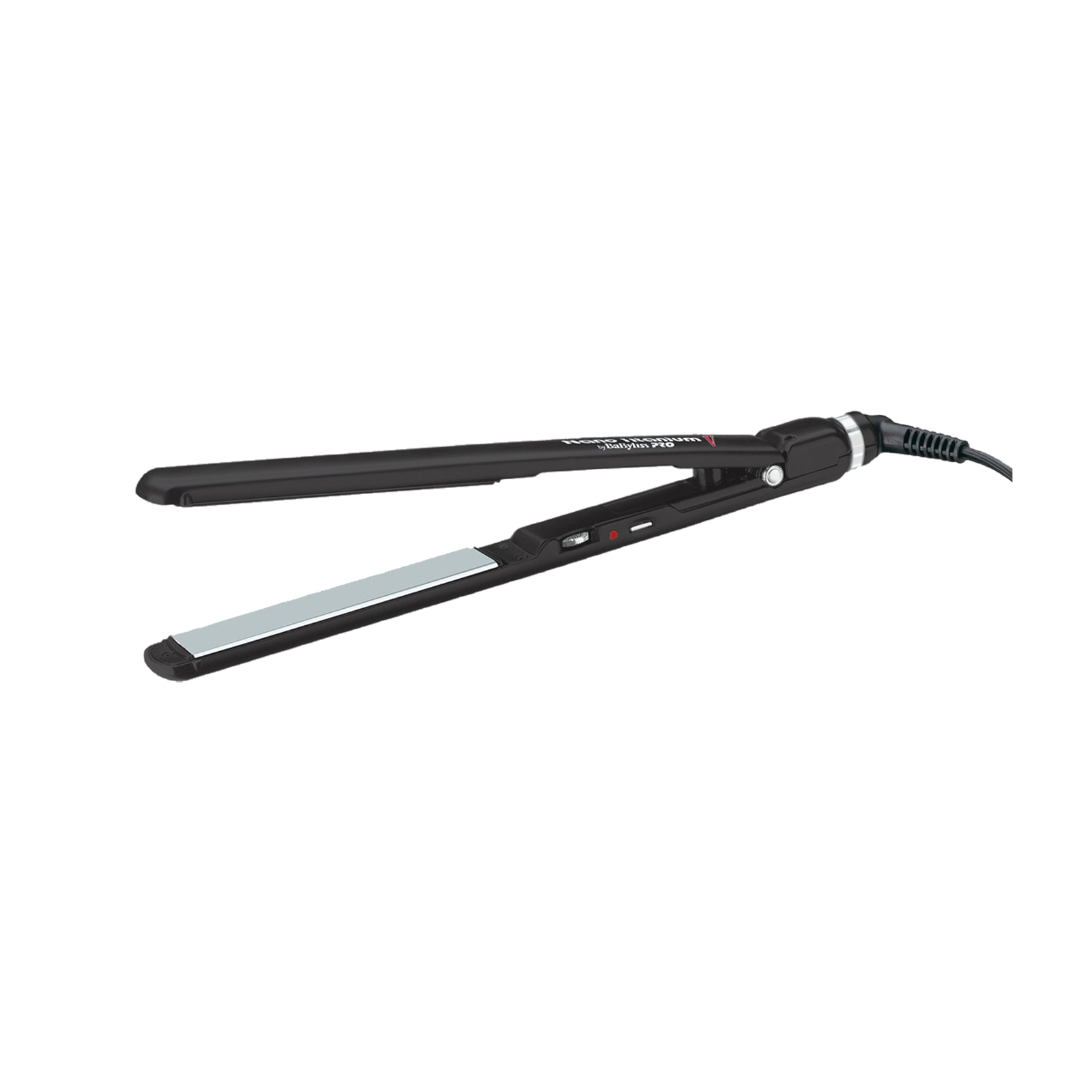 BabylissPro Nano Black 1" Titanium-Plated Ultra-Thin Straightening Flat Iron