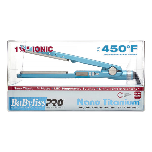 BabylissPro Nano Titanium 1.25 Titanium-Plated Straightening Iron