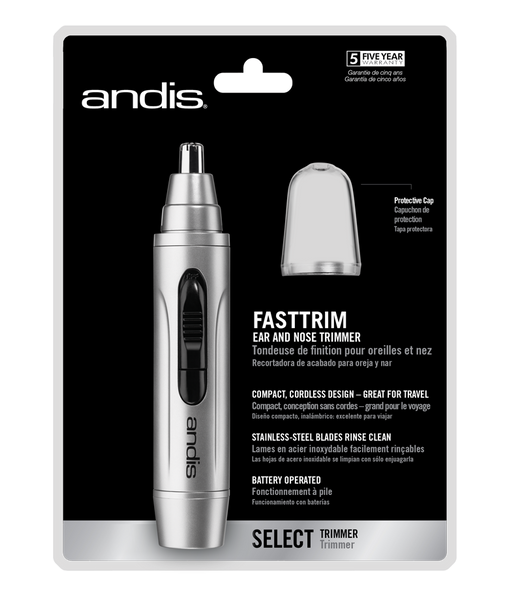 Andis Fast Trim Personal Cordless Trimmer Nose, Ears, Eyebrows, Travel, #13540