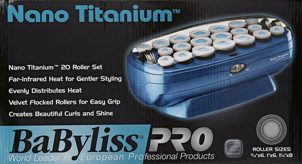 BabylissPro Nano Titanium Professional 20-Roller Hairsetter