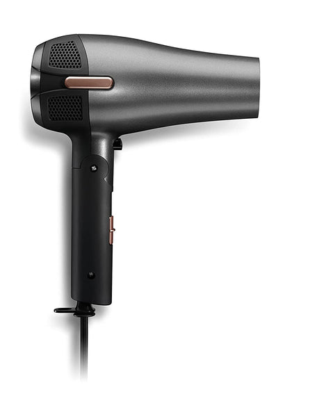 Andis Fold-N-Go 1875 Watt Ceramic Ionic Dryer, Retractable Cord, Black/Silver (80280)