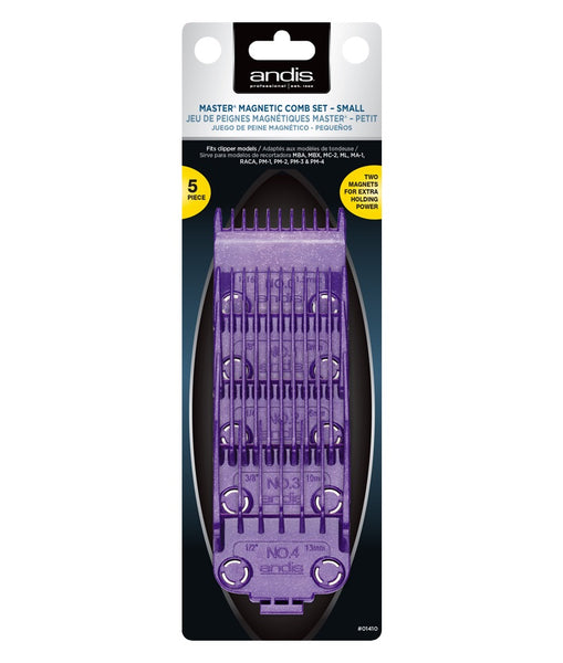 Andis Small Nano DOUBLE Magnetic Comb Set Barber Clipper Guards #01410 2Pack