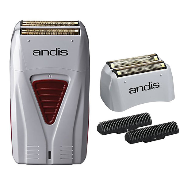 Andis Men's Long Lasting Titanium Foil Shaver with Bonus Replacement Foil Assembly and Inner Cutters