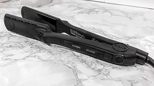 CROC The New Classic Flat Iron with Black Titanium Technology, 1.5-Inch