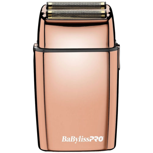 BabylissPro FOILFX02 Cordless Metal ROSE GOLD Double Foil Shaver FXFS2RG