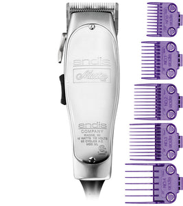 Andis Master ML Clipper #1557 +5 pack Andis Nano DOUBLE Magnetic Comb Set #01410